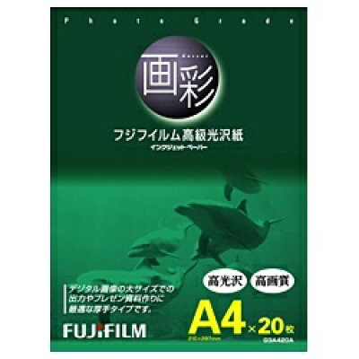 FUJI FILM インクジェットペーパー 画彩 写真仕上げ高級光沢紙 A4 G3A420A
